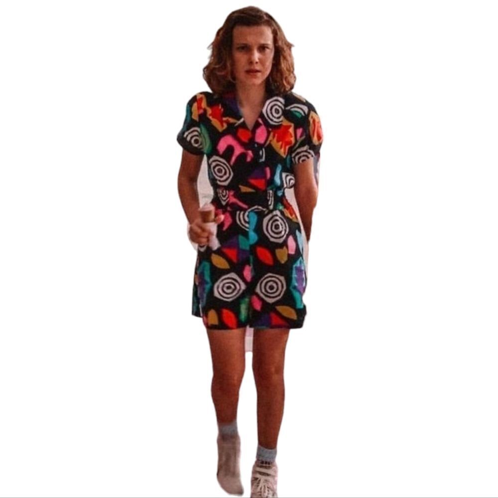 STRANGER THINGS Eleven official retro 80s‎ style short sleeve Target romper M